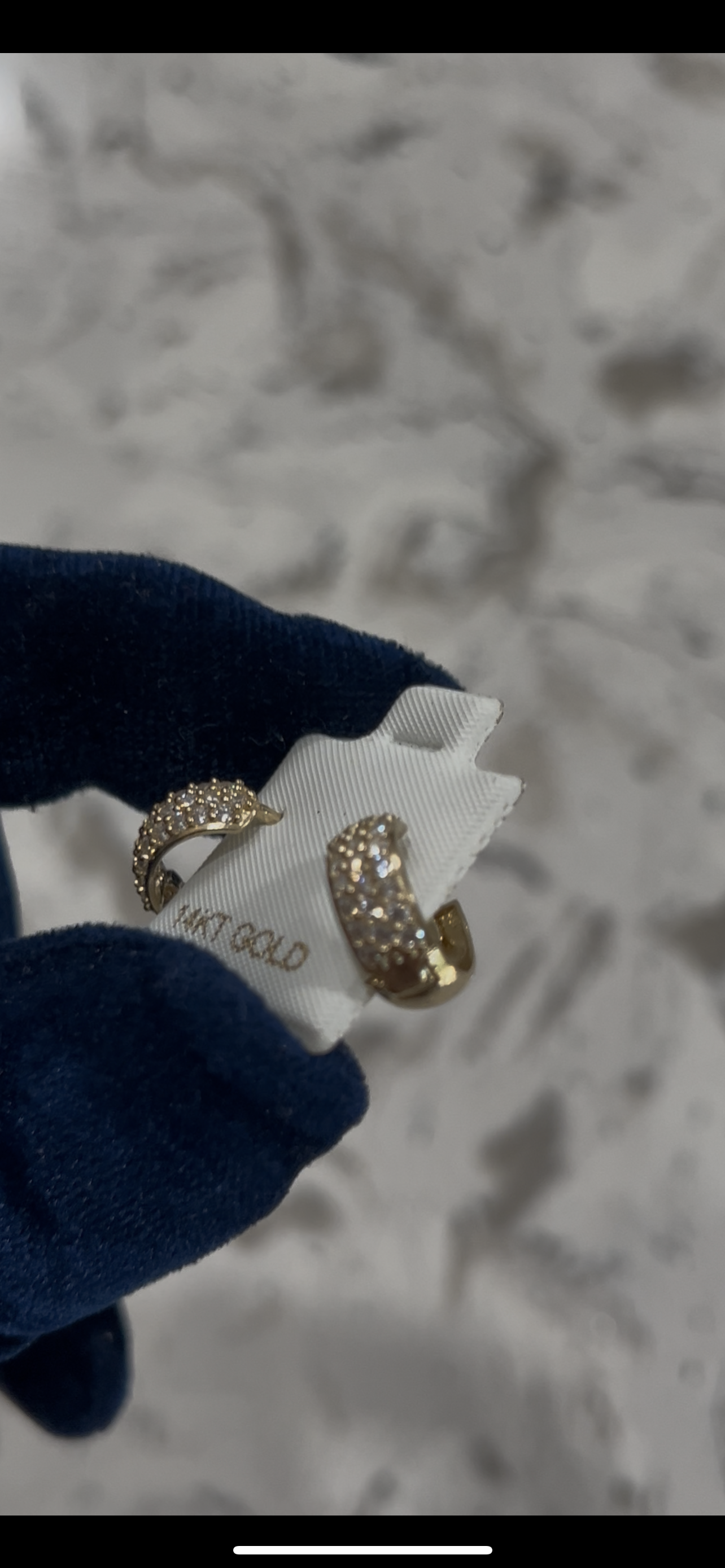 14k real gold fancy hoops