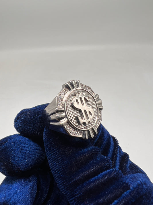 Money ring real silver