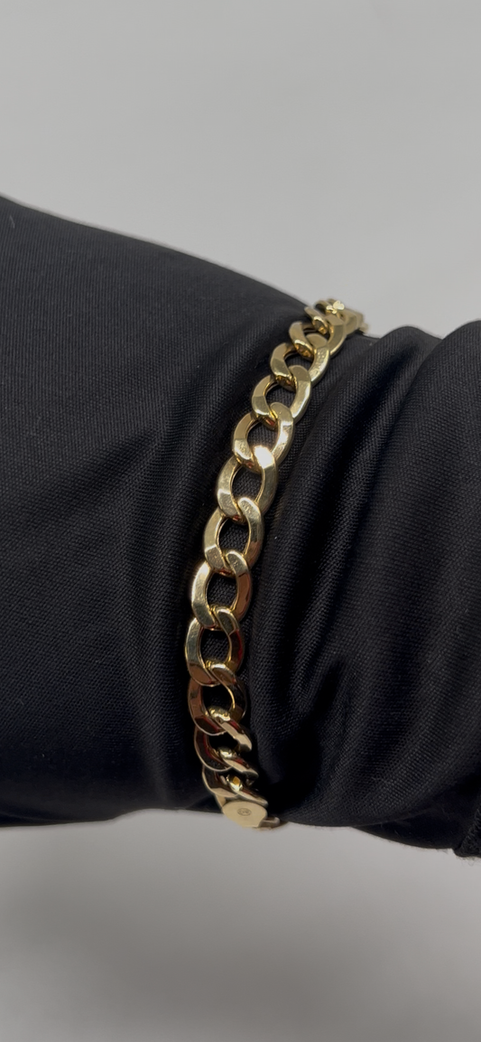 14k real gold cuban bracelet