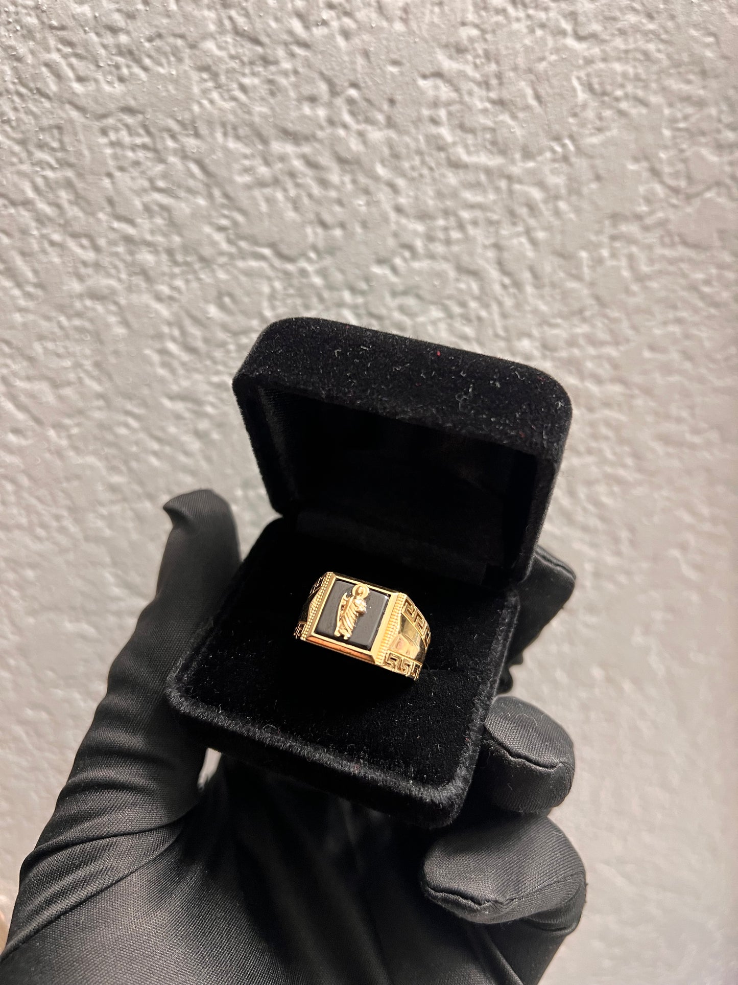14k real gold San Judas ring
