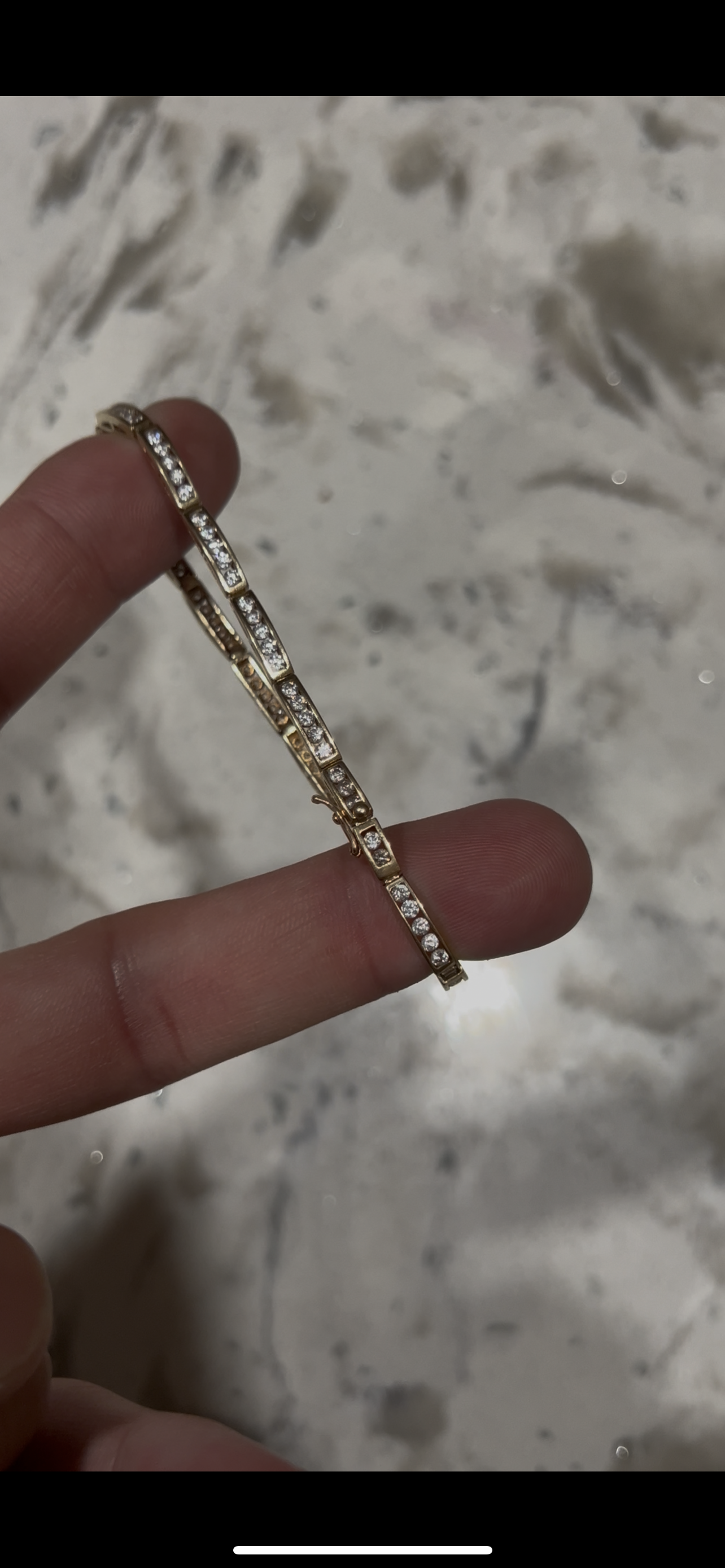 14k tennis bracelet style real gold