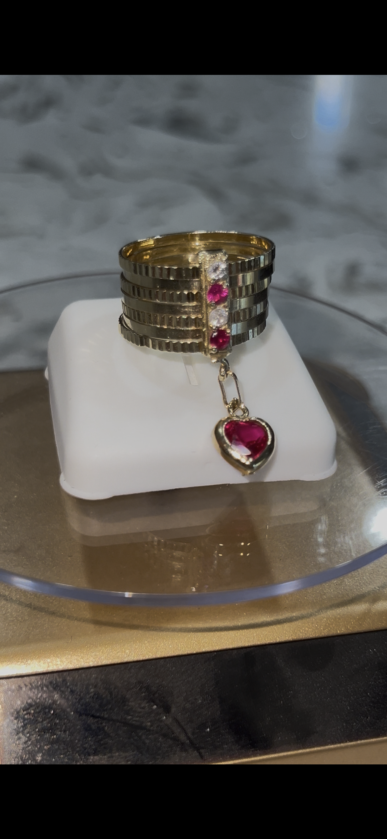 14k real gold semanario ring