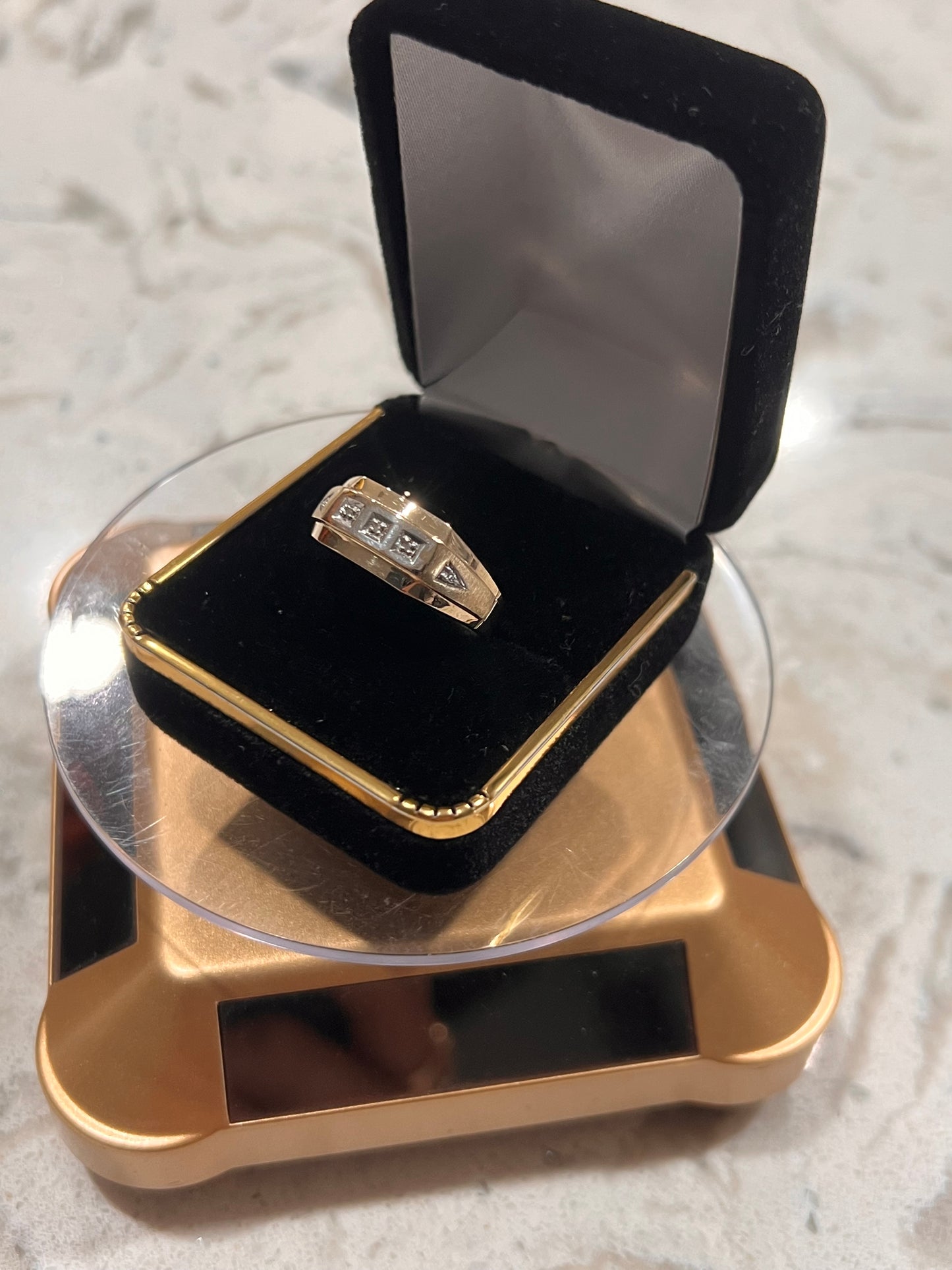 10k real gold diamond ring