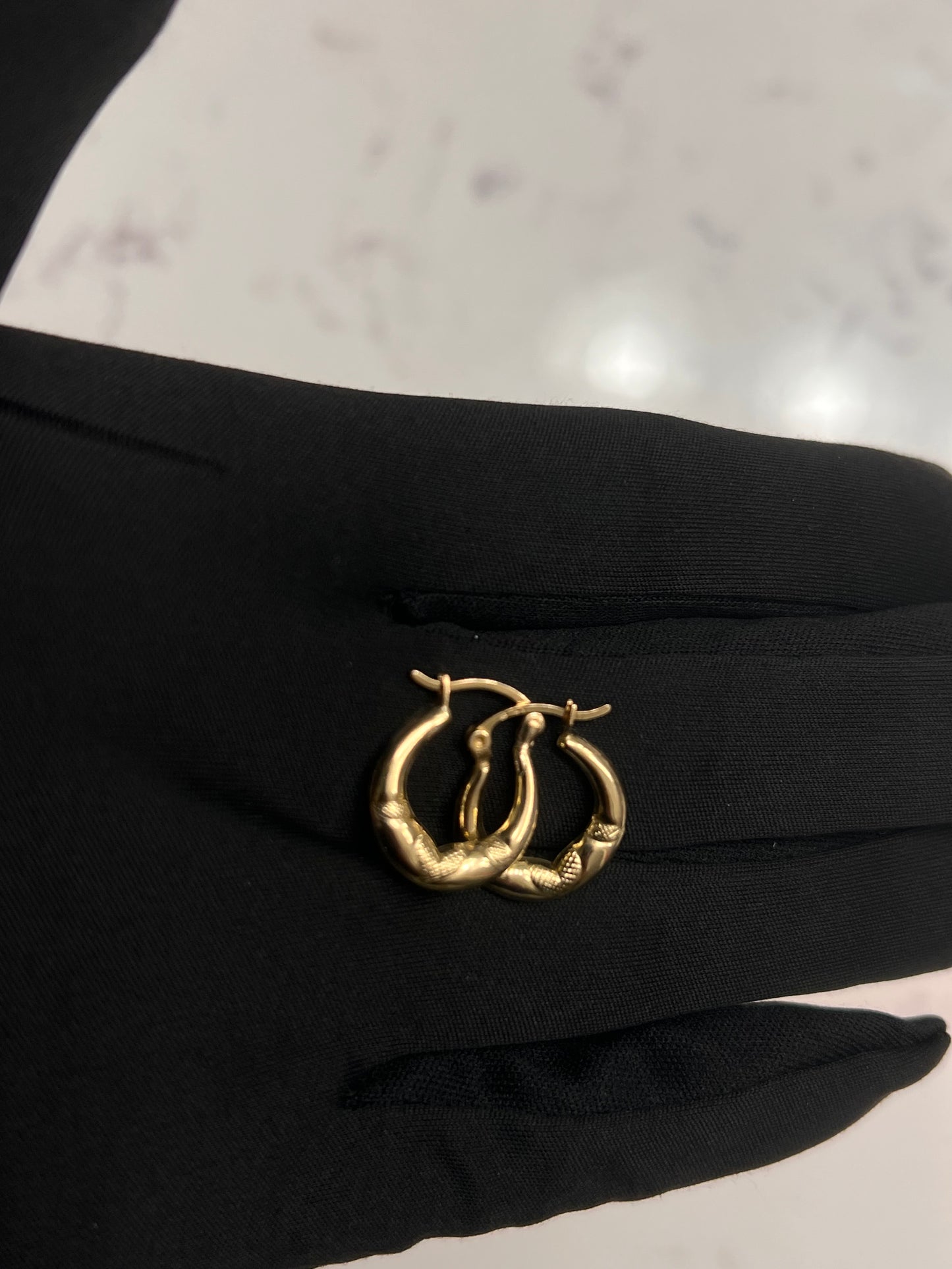 14k hoops real gold