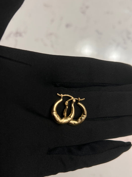 14k hoops real gold