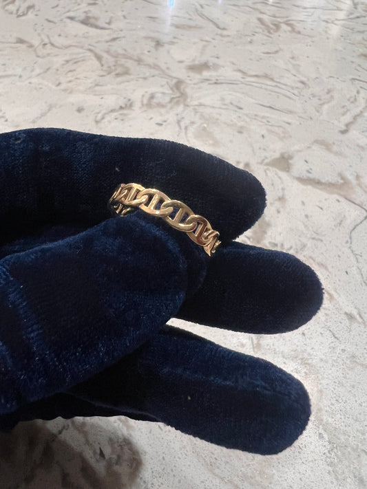 14k real gold Gucci link ring