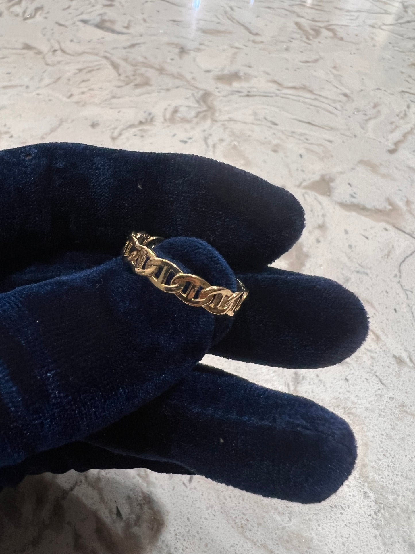 14k real gold Gucci link ring