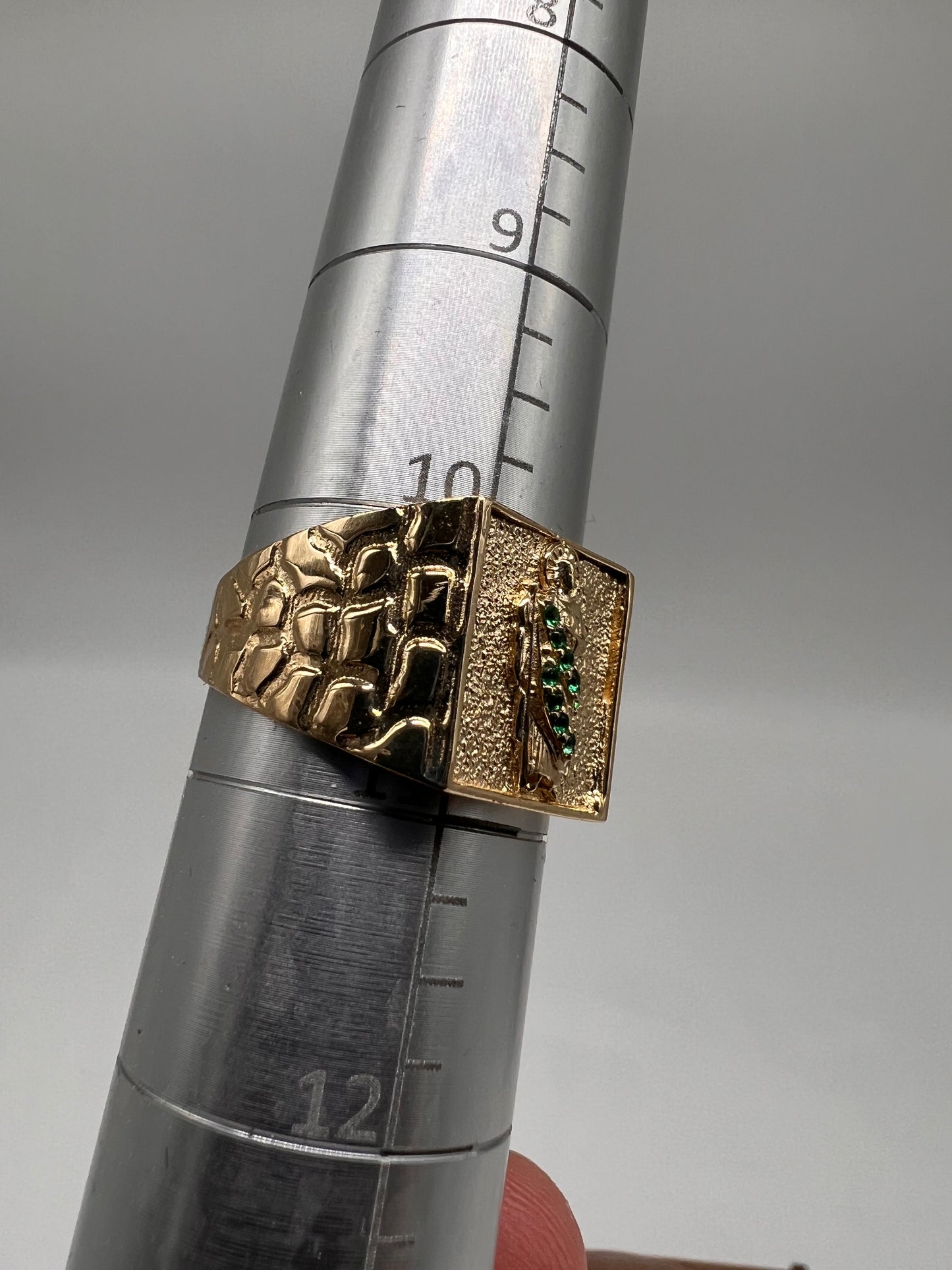 San Judas ring 14k real gold