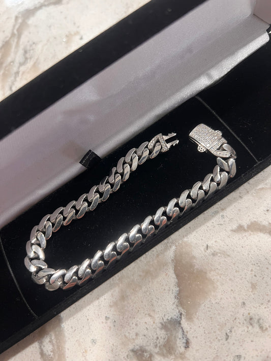 Real silver Monaco bracelet