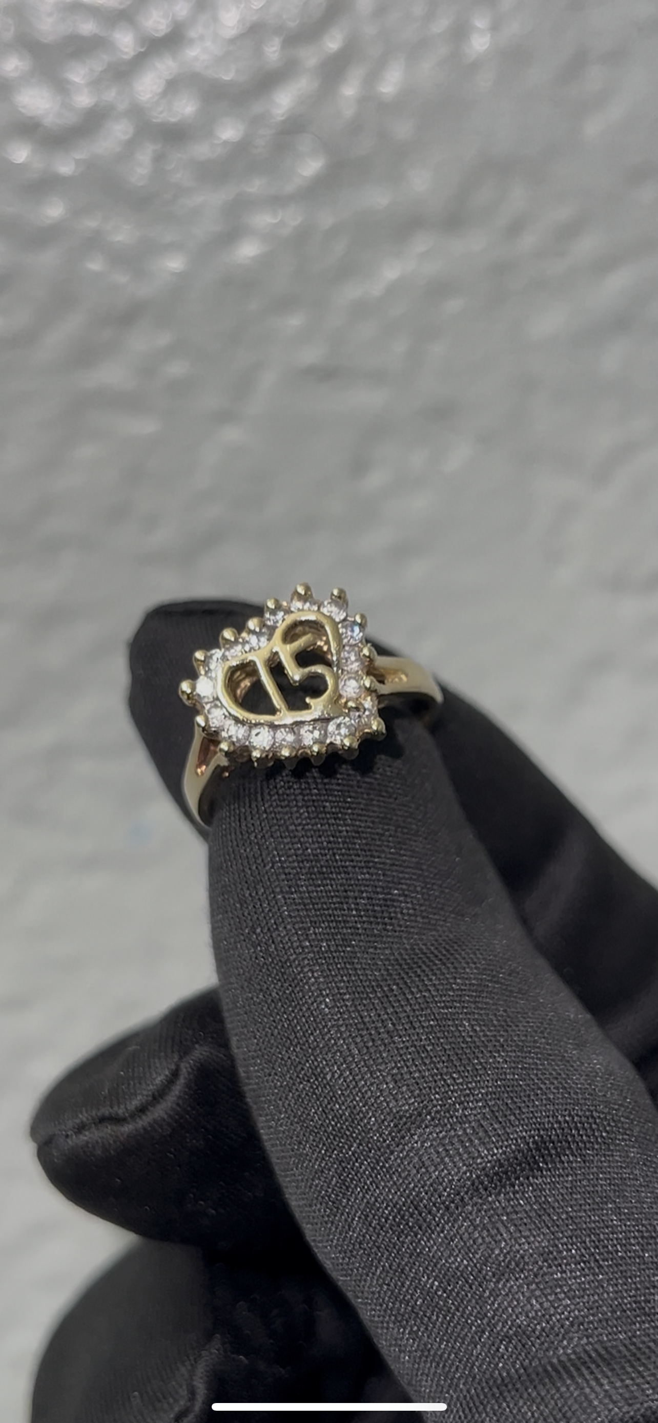 14k real gold quince ring