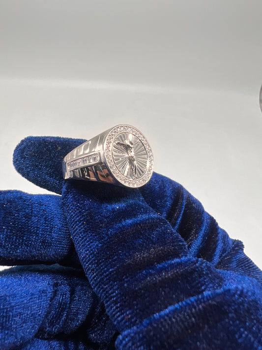 Jesus ring real silver