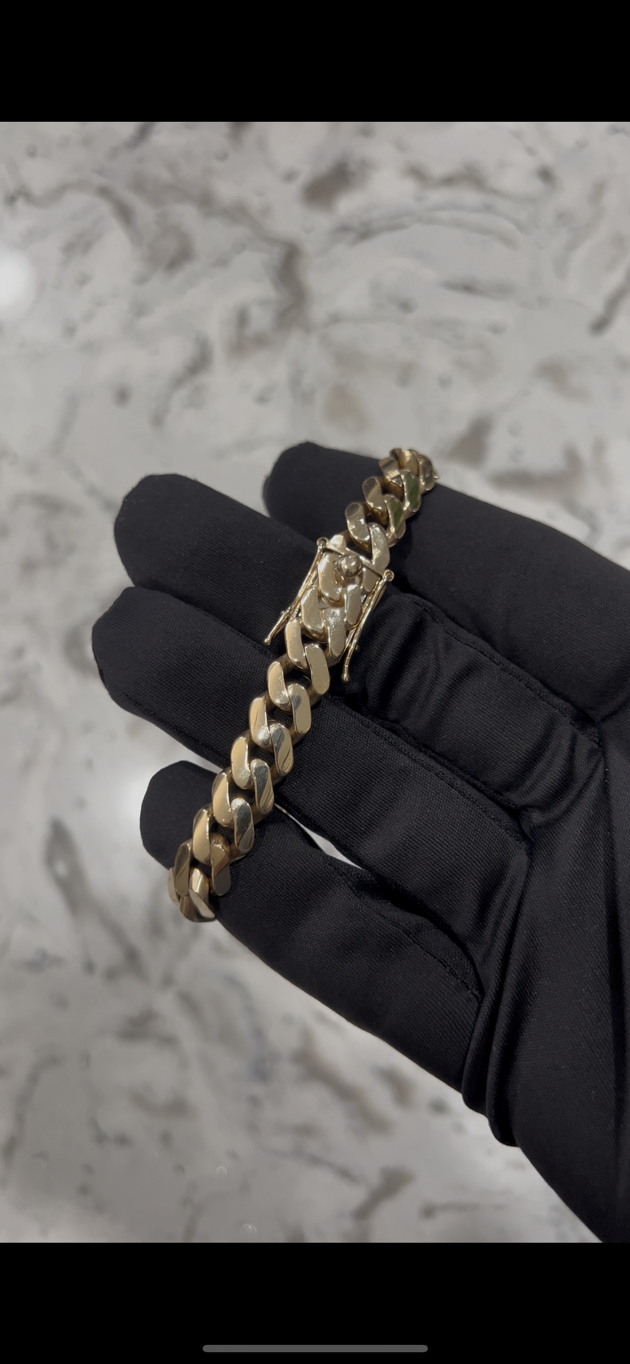 14k solid authentic Miami cuban link bracelet