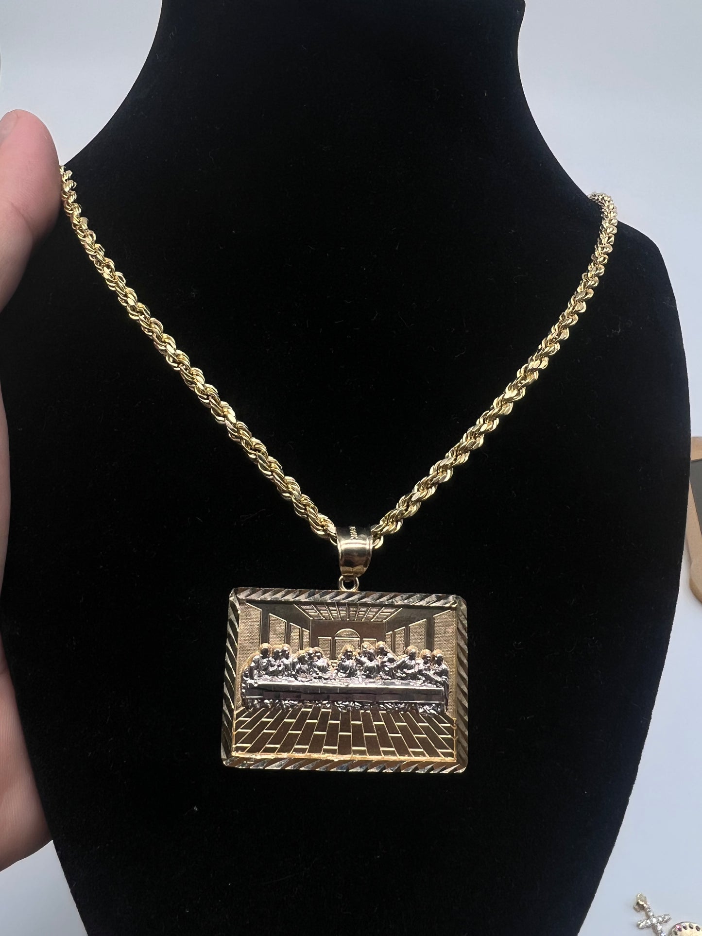 Large last Supper Real 14k Gold set