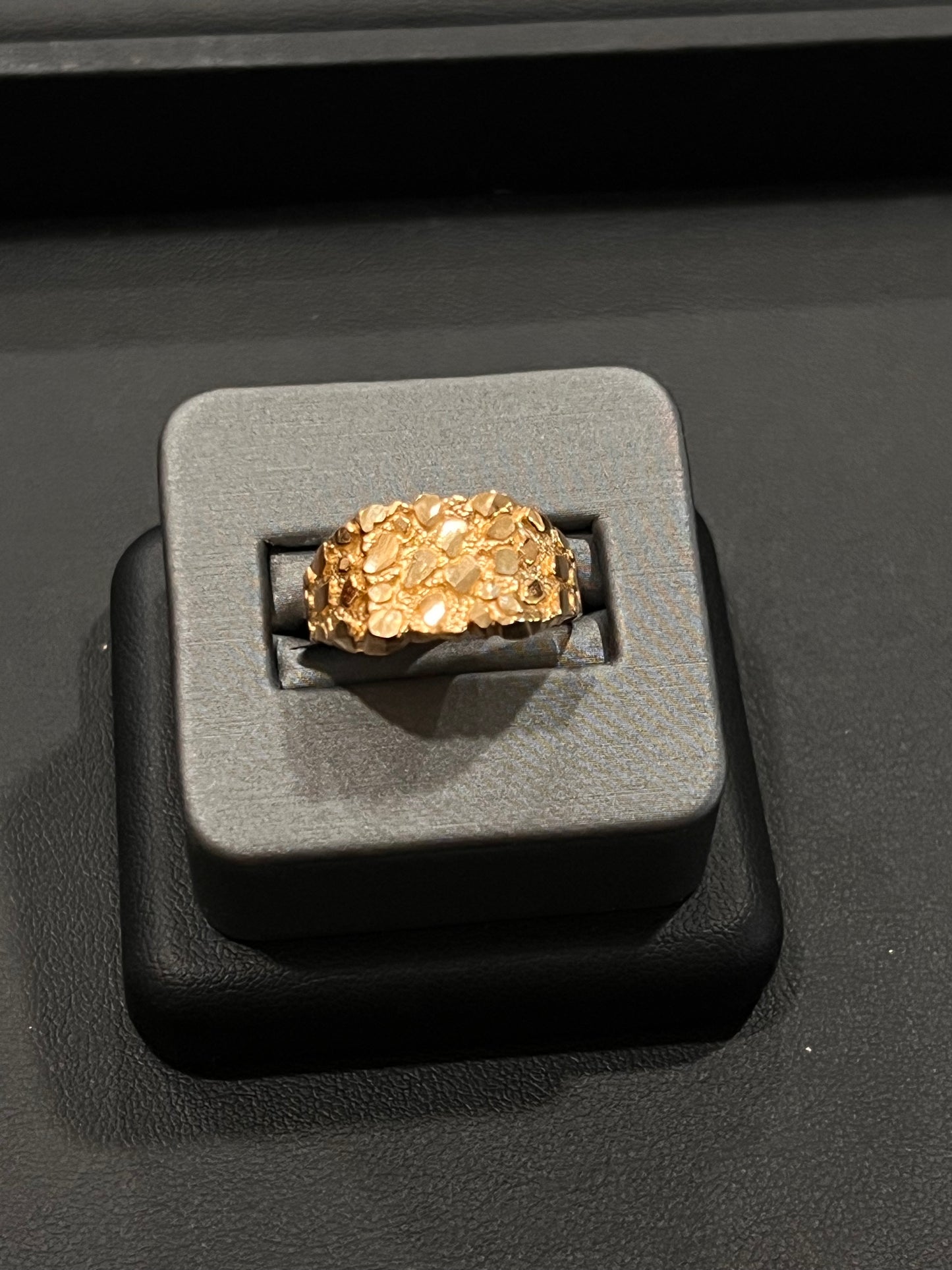 10k real gold nugget ring
