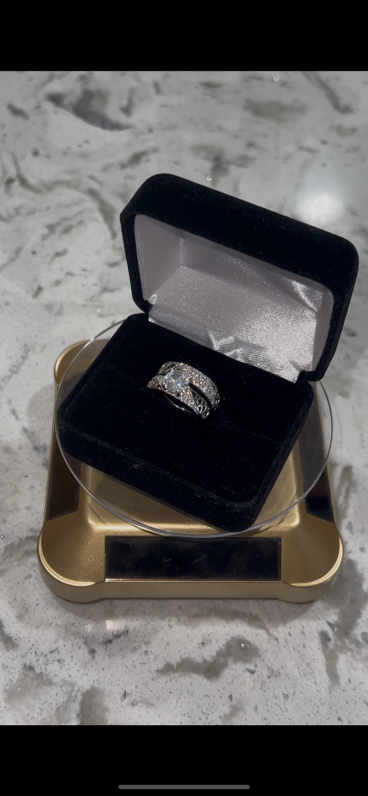 Real silver promise set