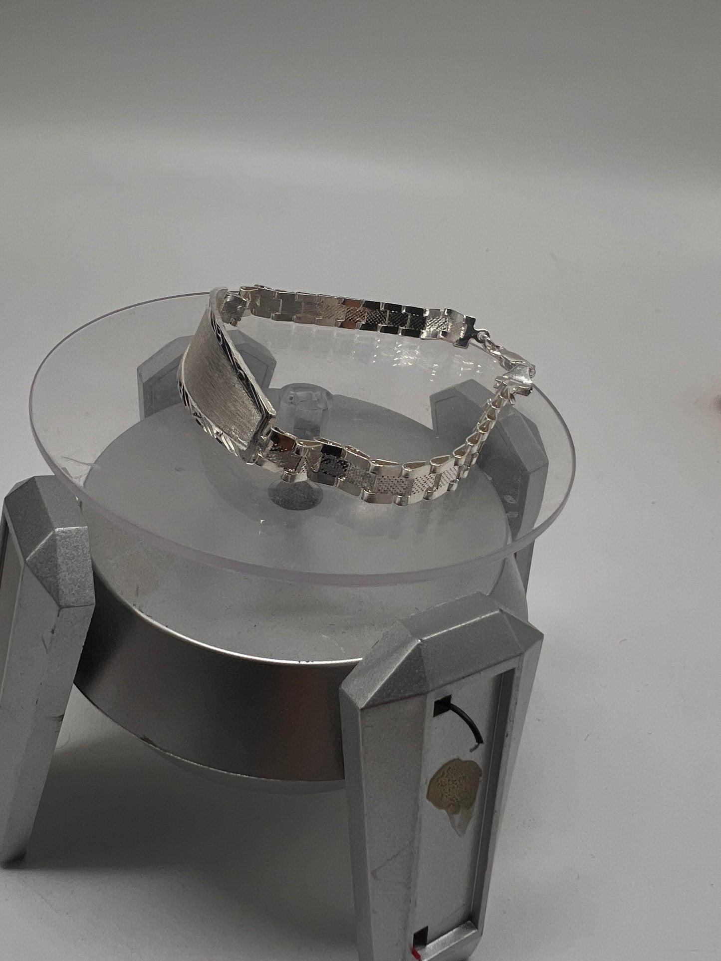 Real silver rolex style Id bracelet