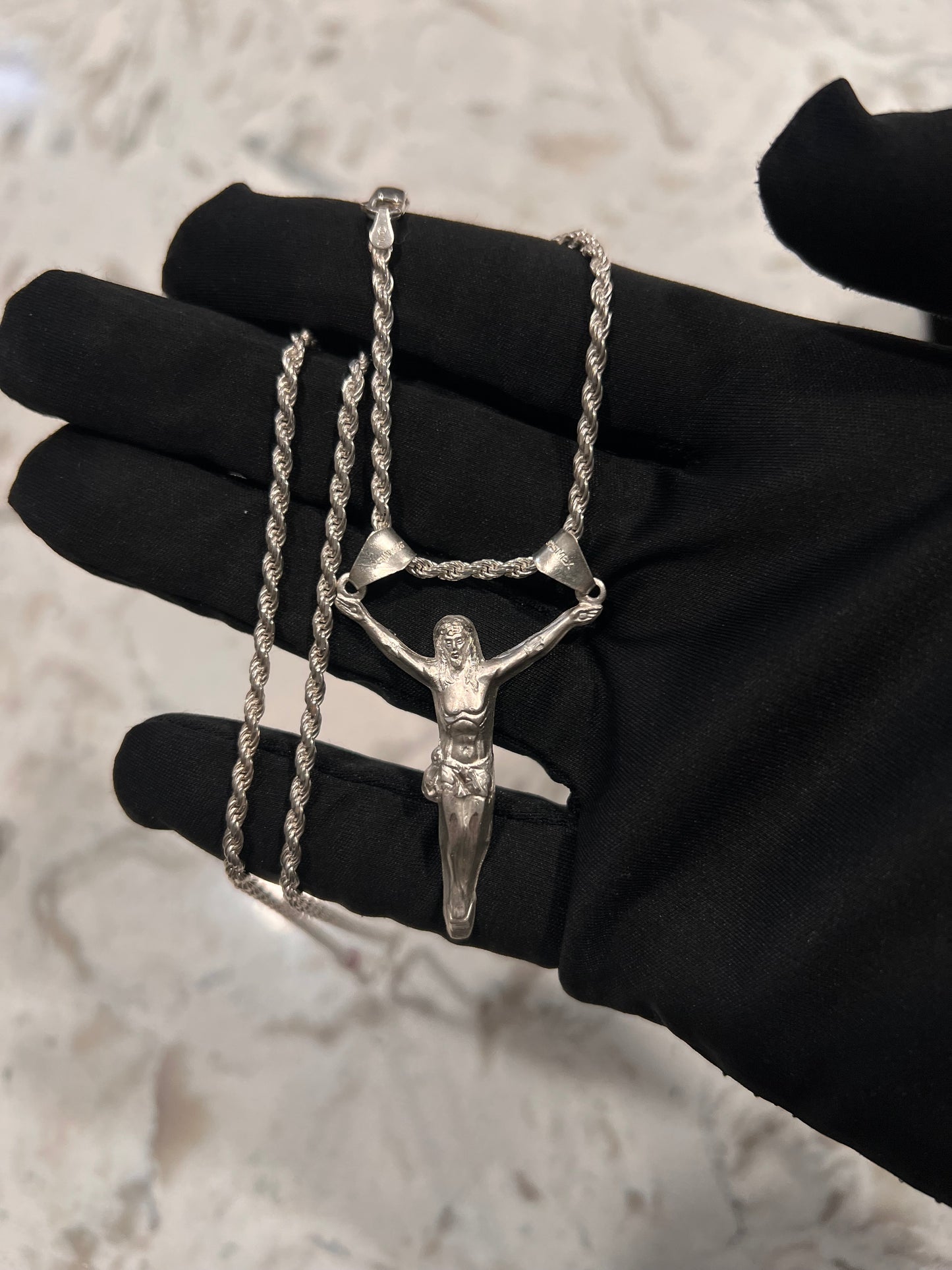Jesus real silver chainset