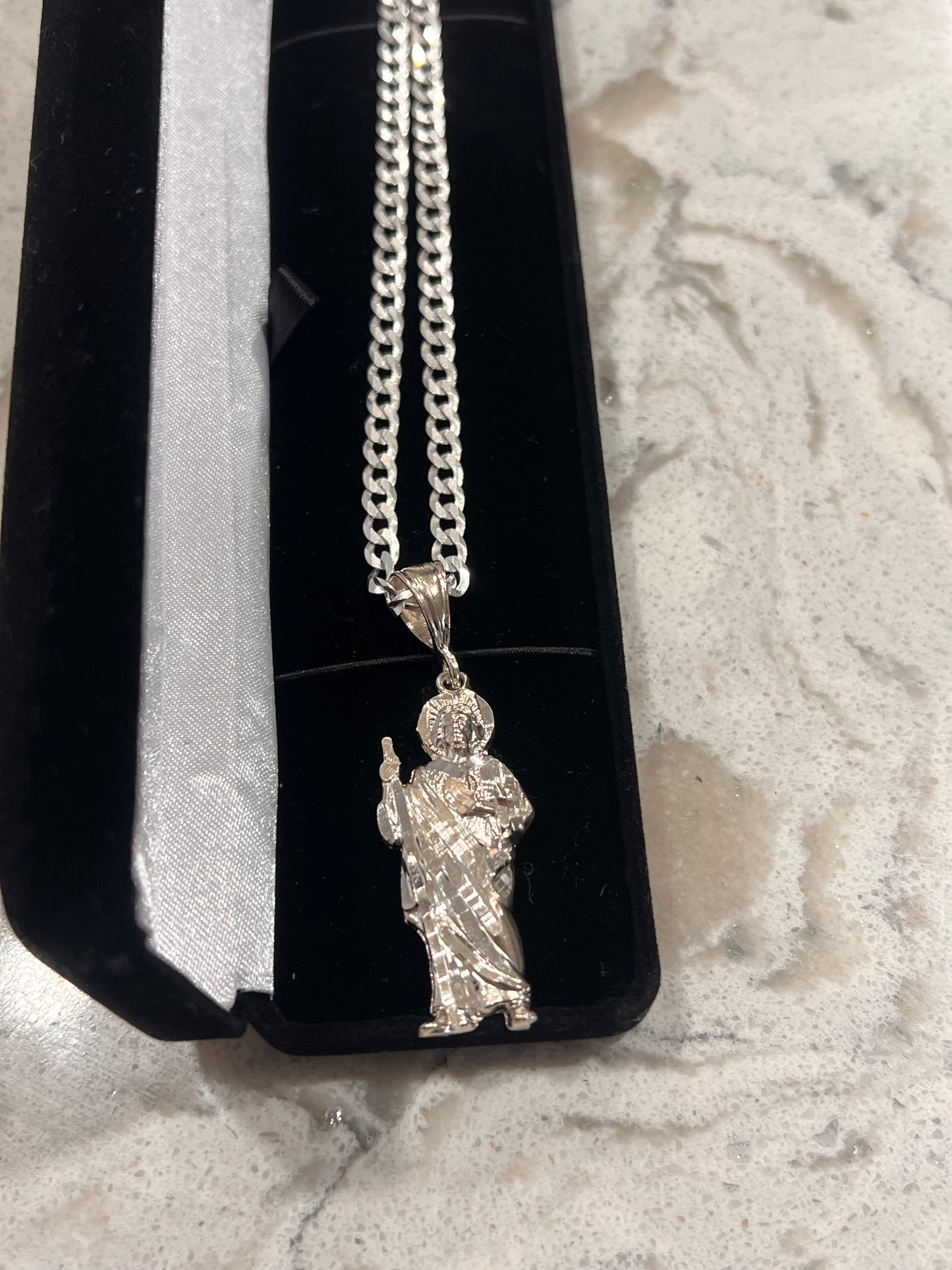 Real silver San Judas set