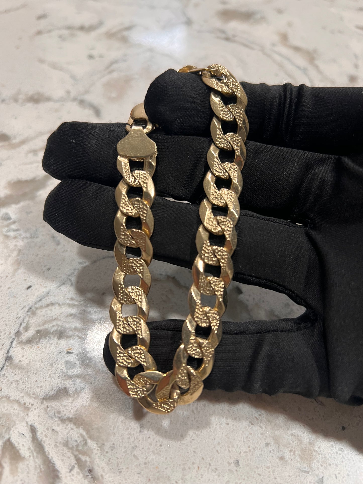 Solid 14k cuban bracelet