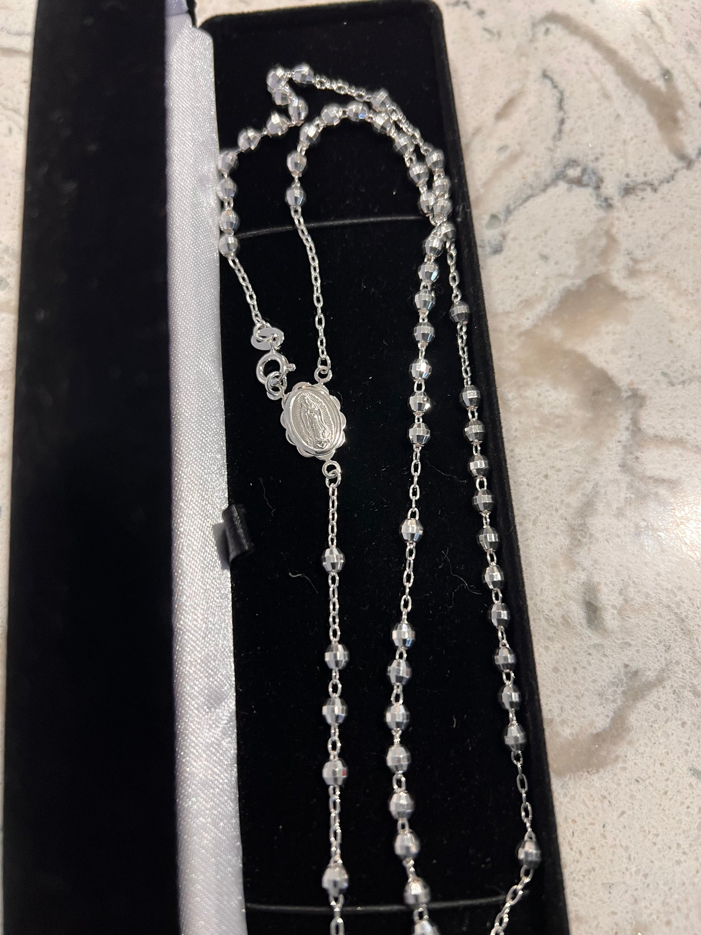 Real silver rosary