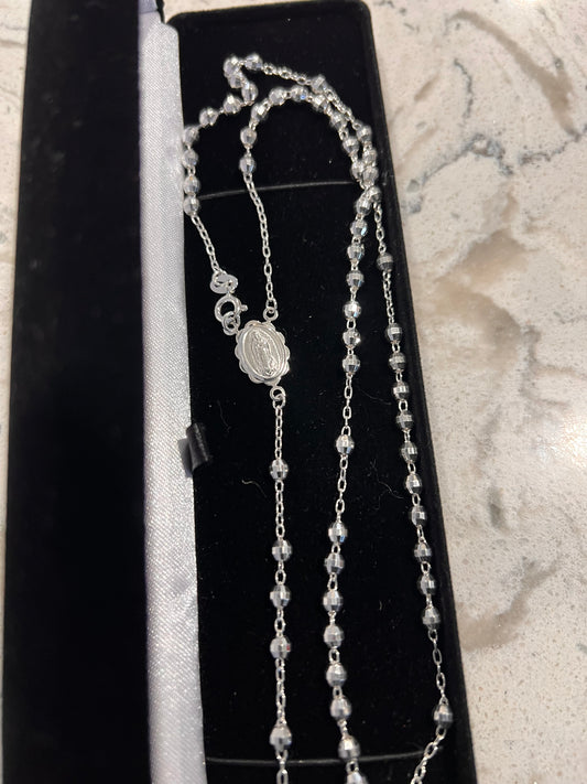 Real silver rosary