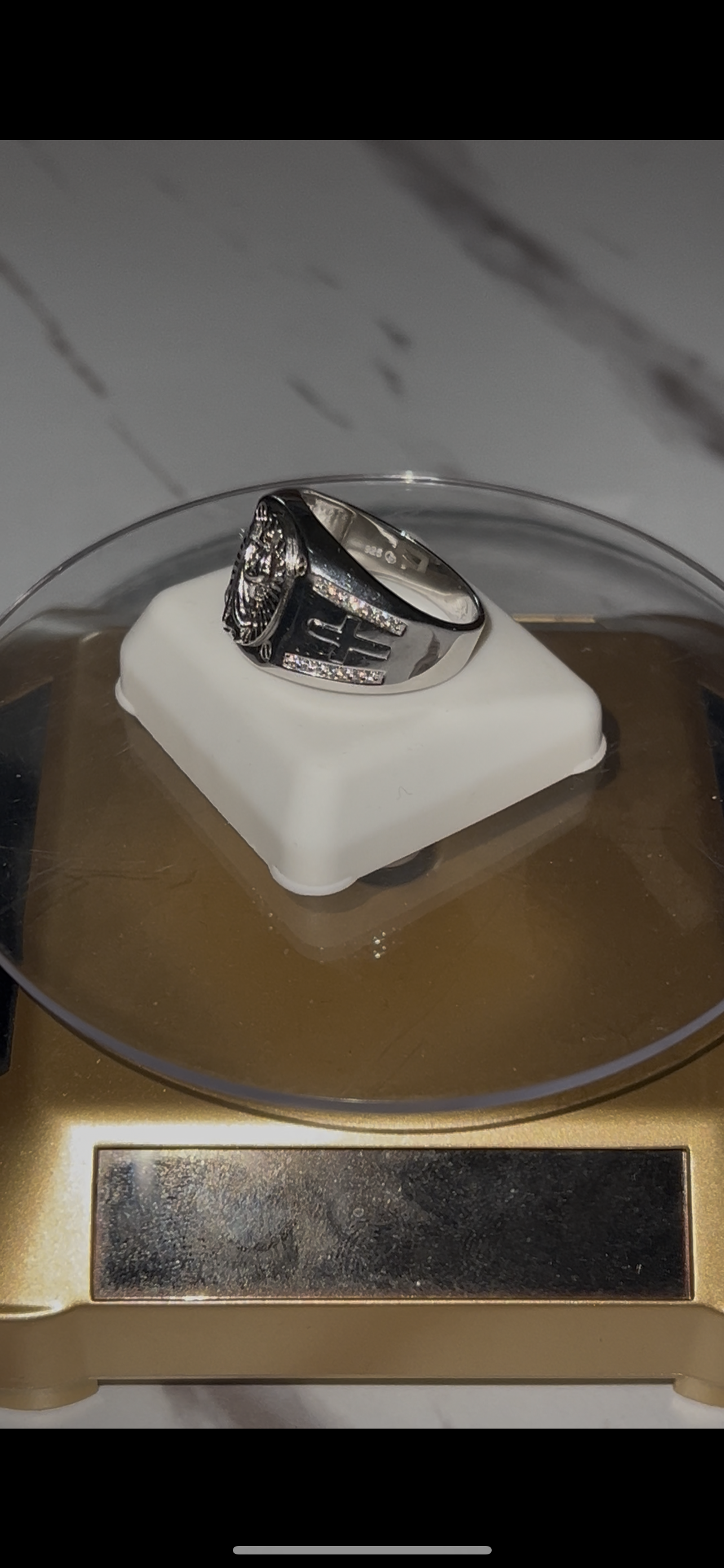 San Judas real silver ring