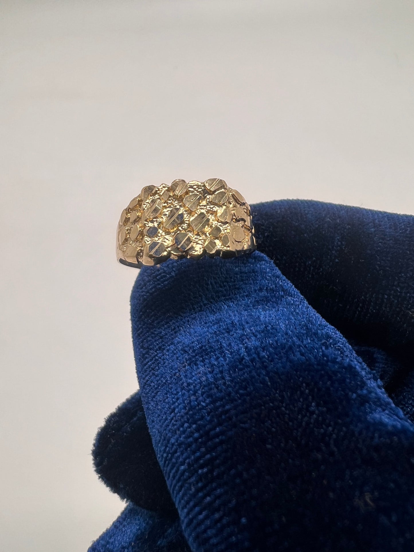 Nugget Ring 14k Real gold