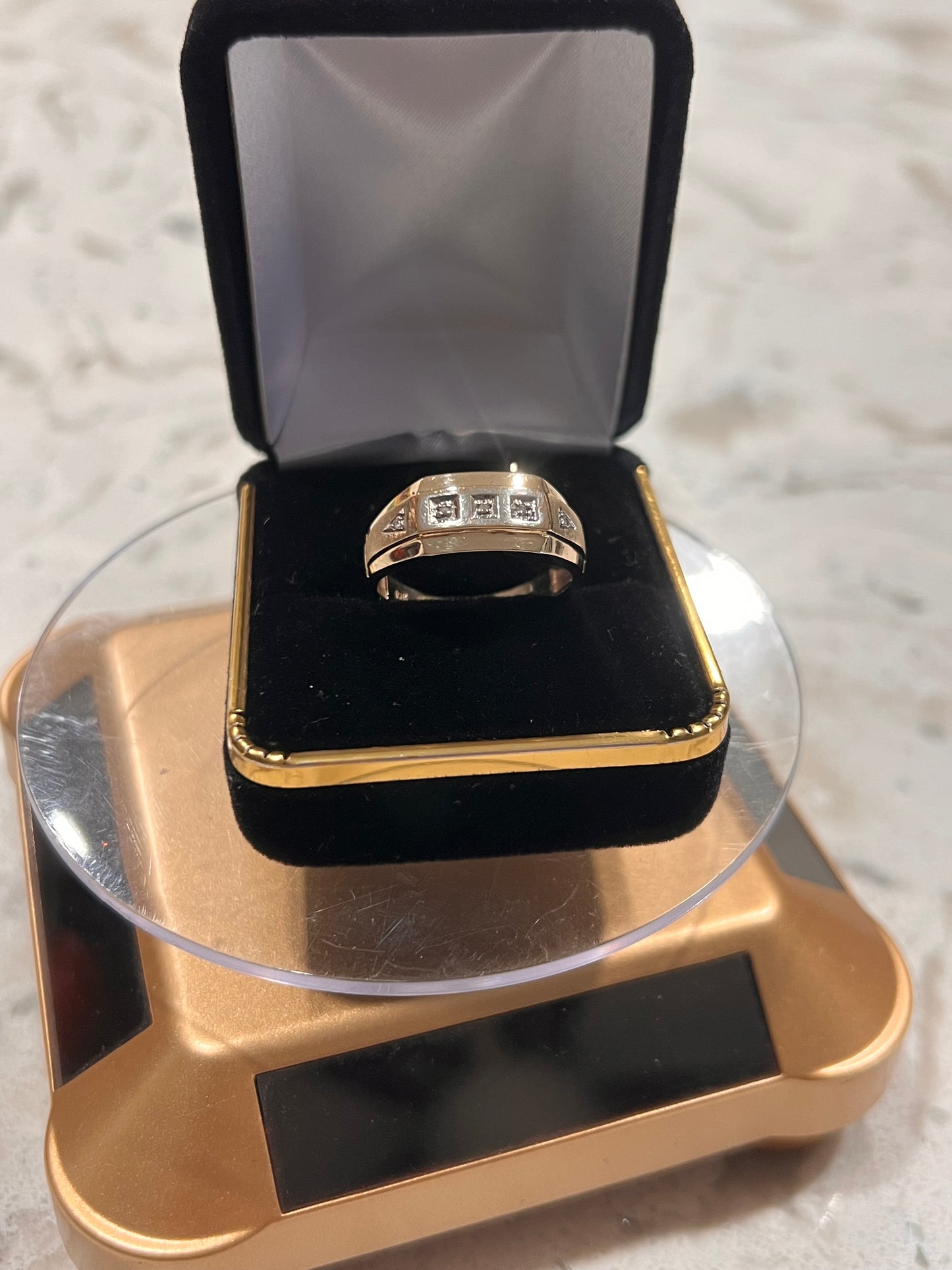 10k real gold diamond ring