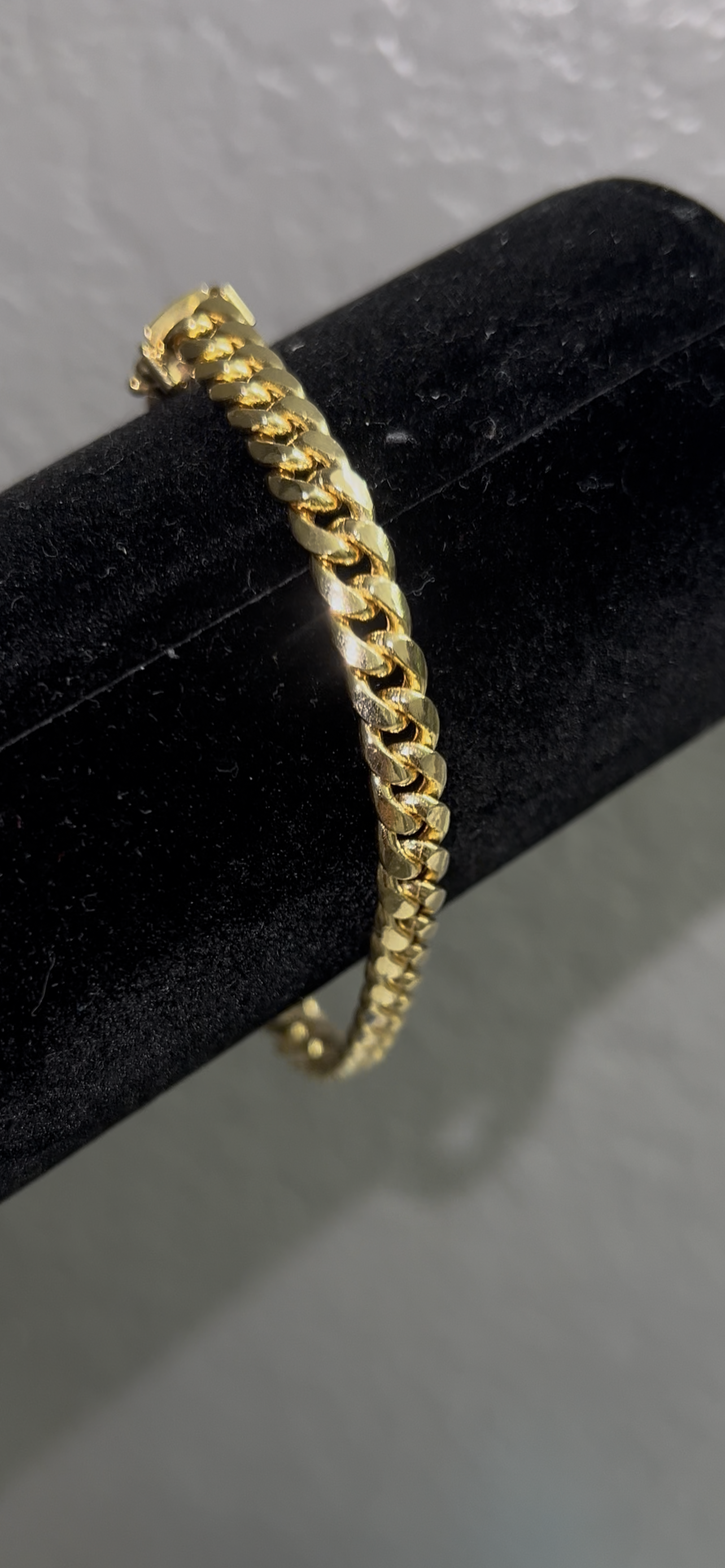 14k real Gold Miami cuban bracelet