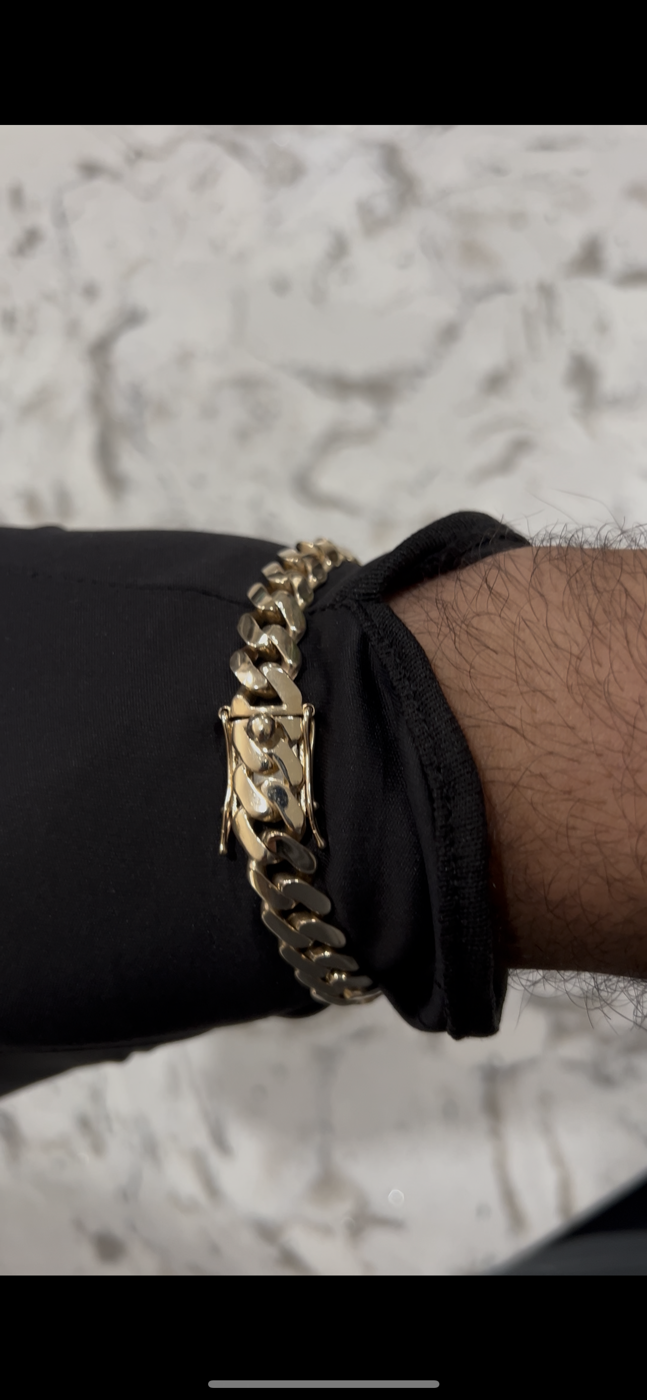 14k solid authentic Miami cuban link bracelet