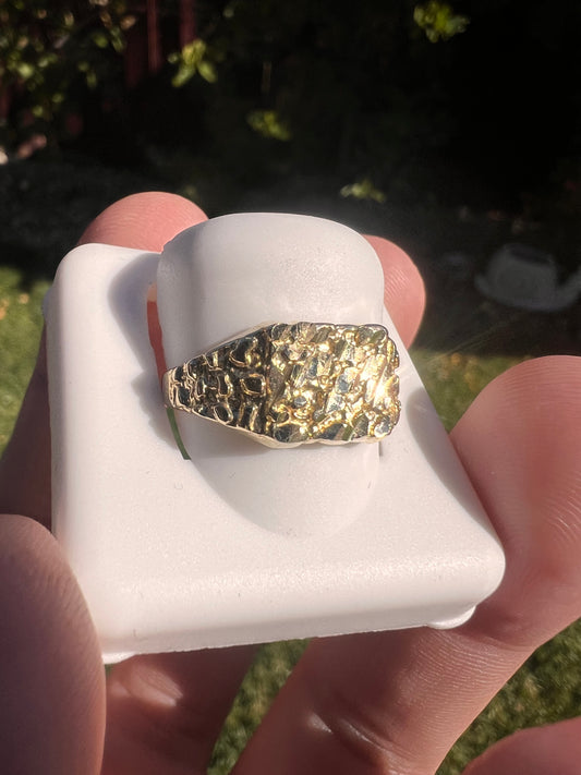 14k real gold Small Nugget ring