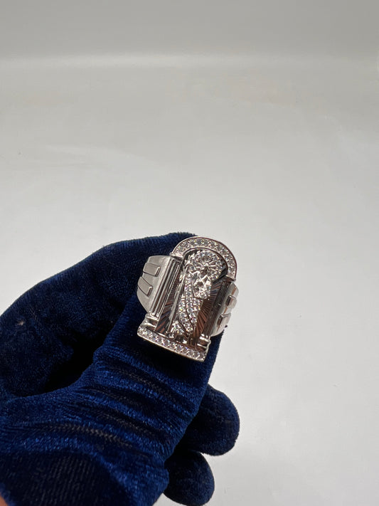 San Judas ring real silver