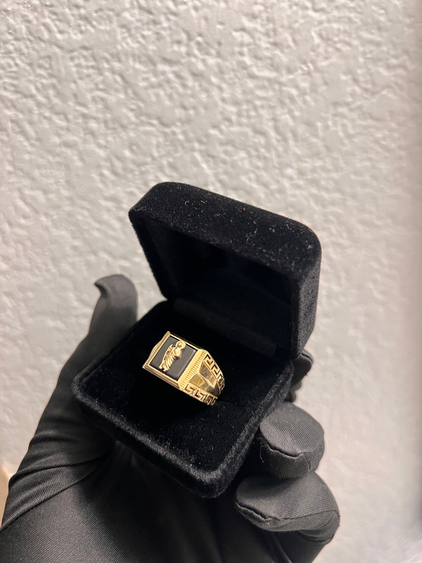 14k real gold San Judas ring