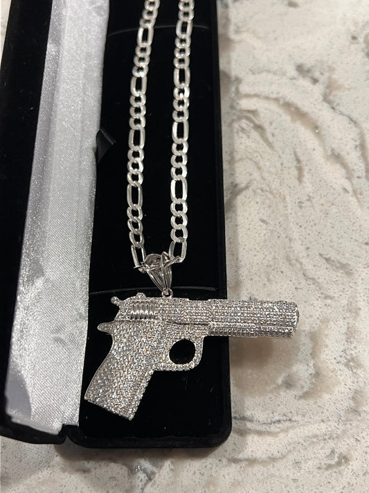 3D iced out gun chainset