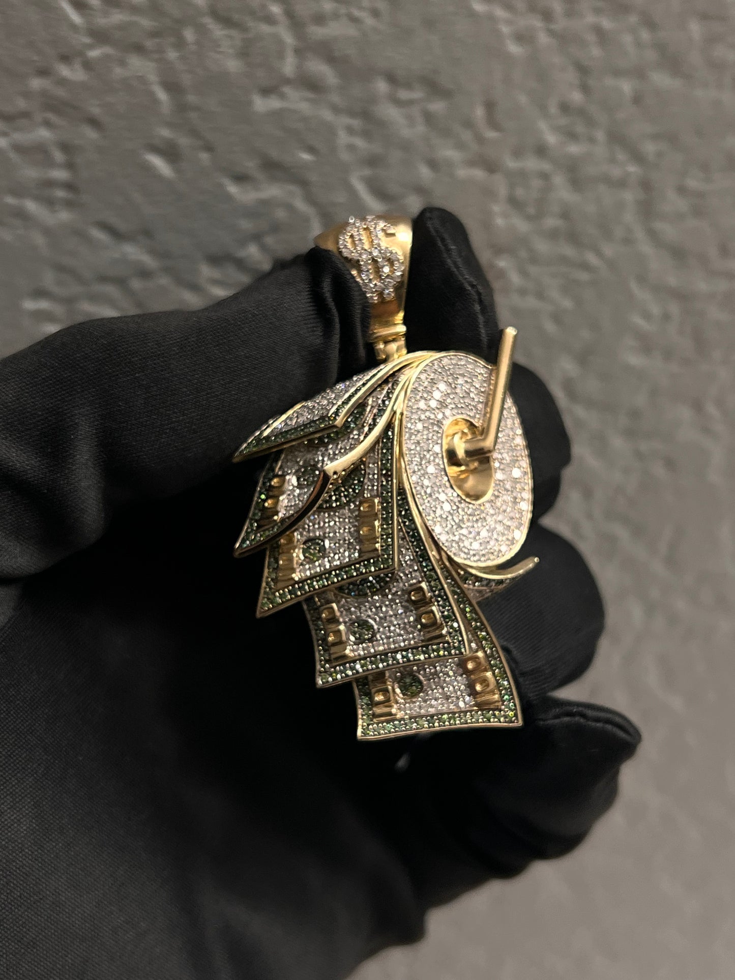 10k real gold with real natural diamonds