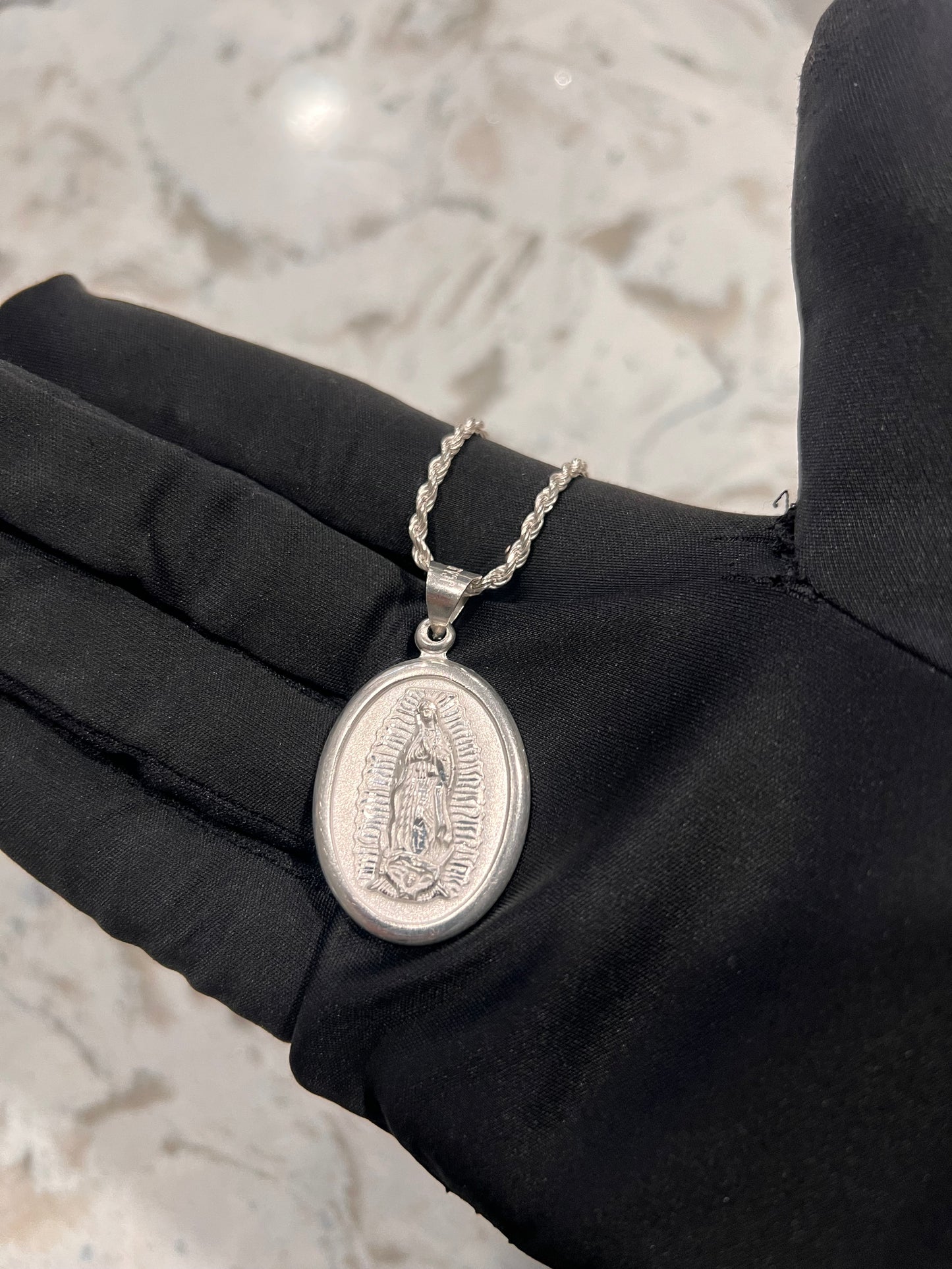 Double sided real silver chainset