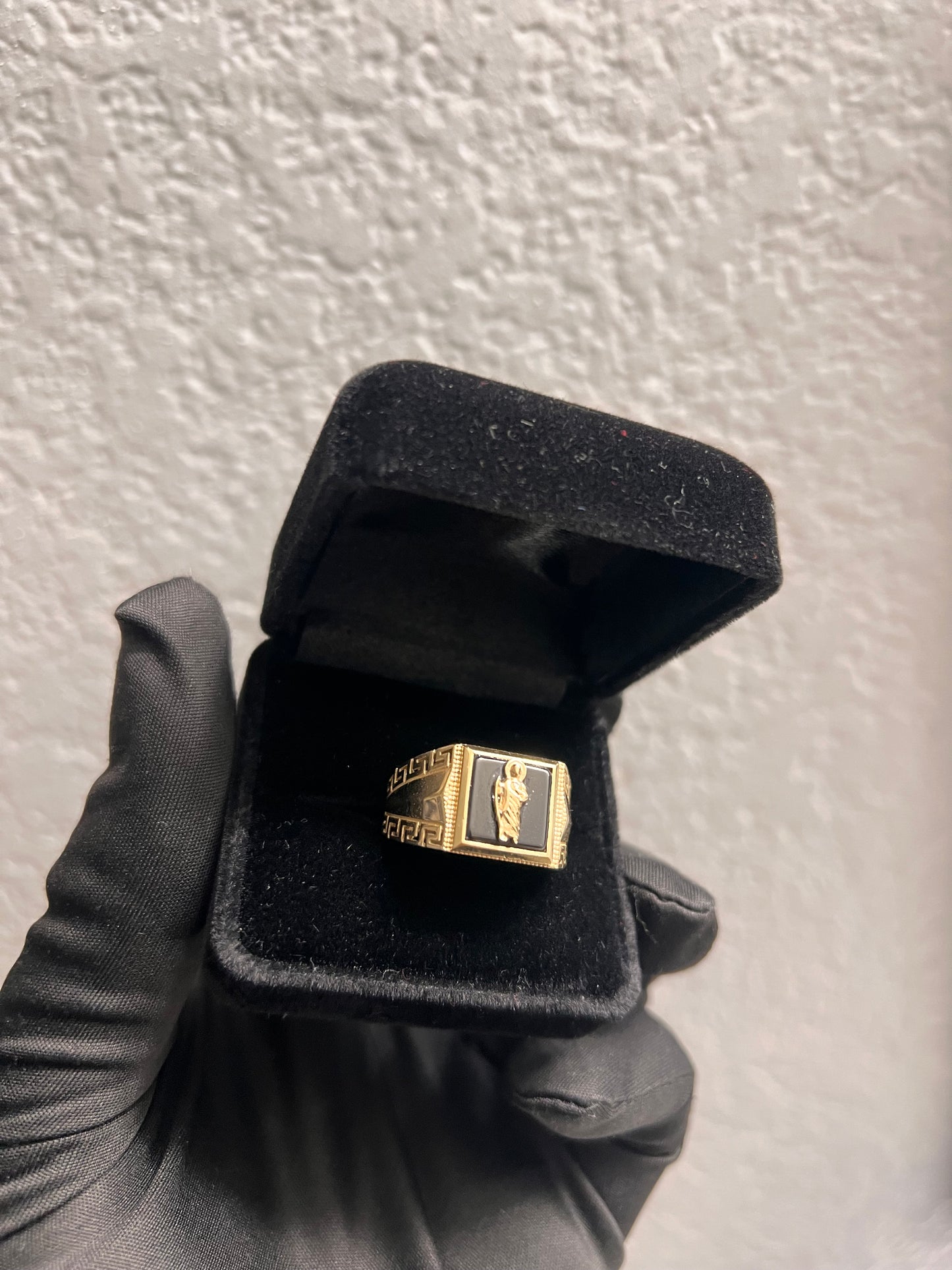 14k real gold San Judas ring