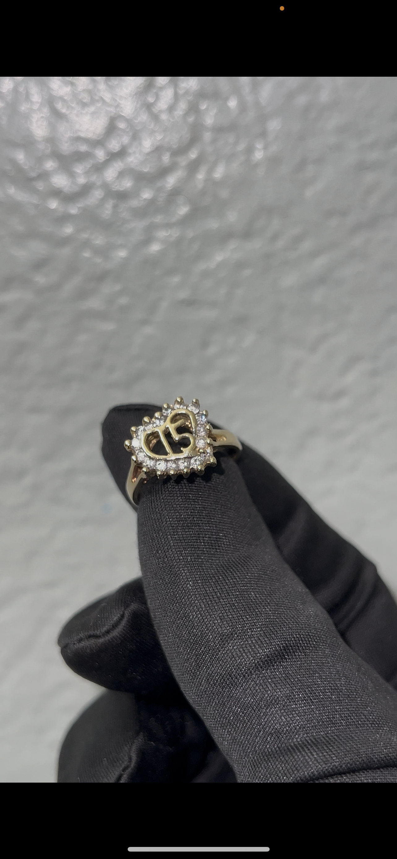 14k real gold quince ring
