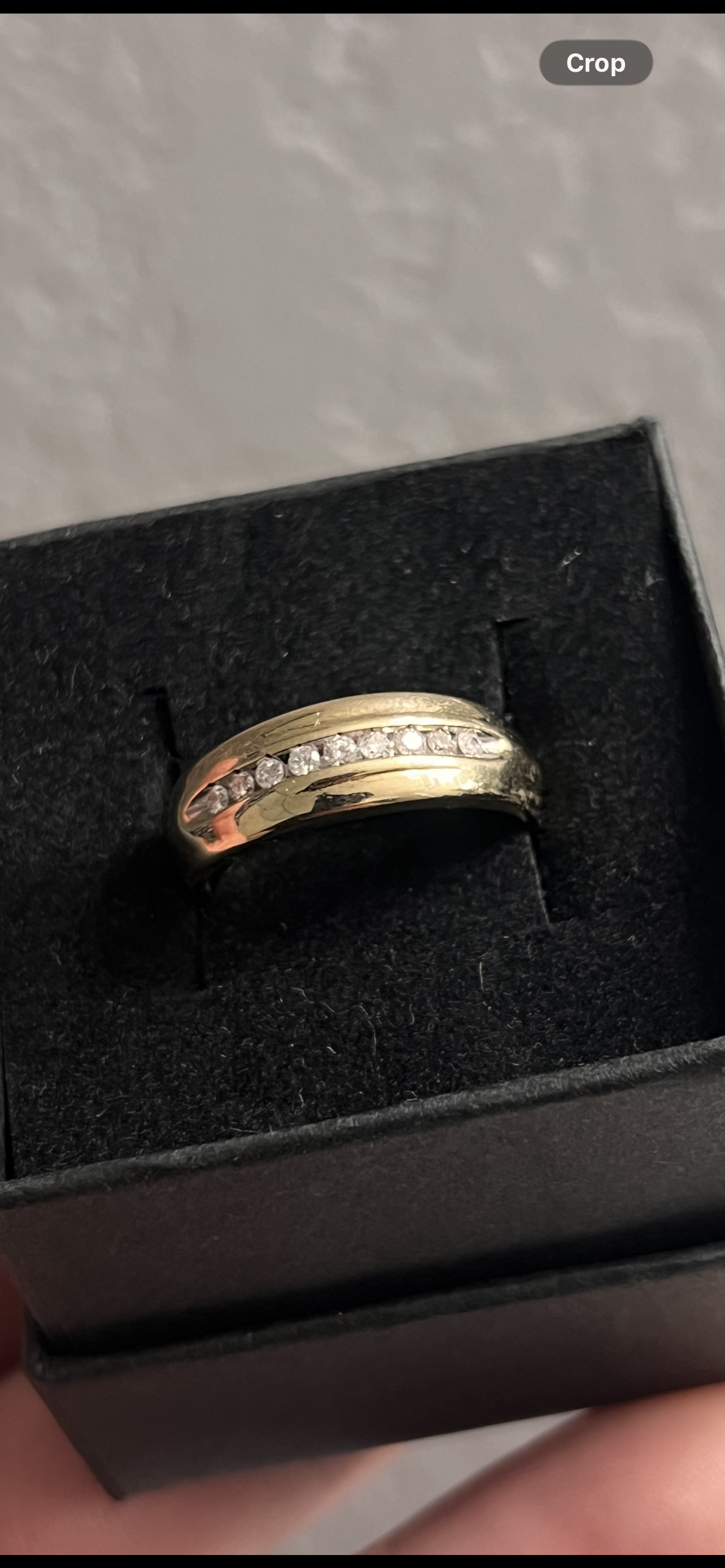 10k real gold diamond band