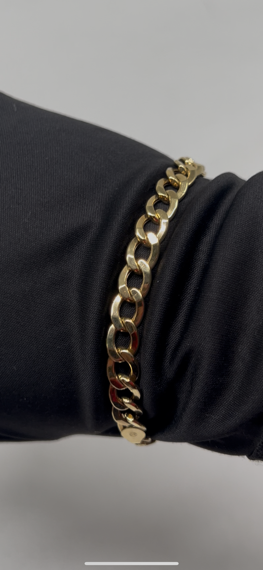 14k real gold cuban bracelet