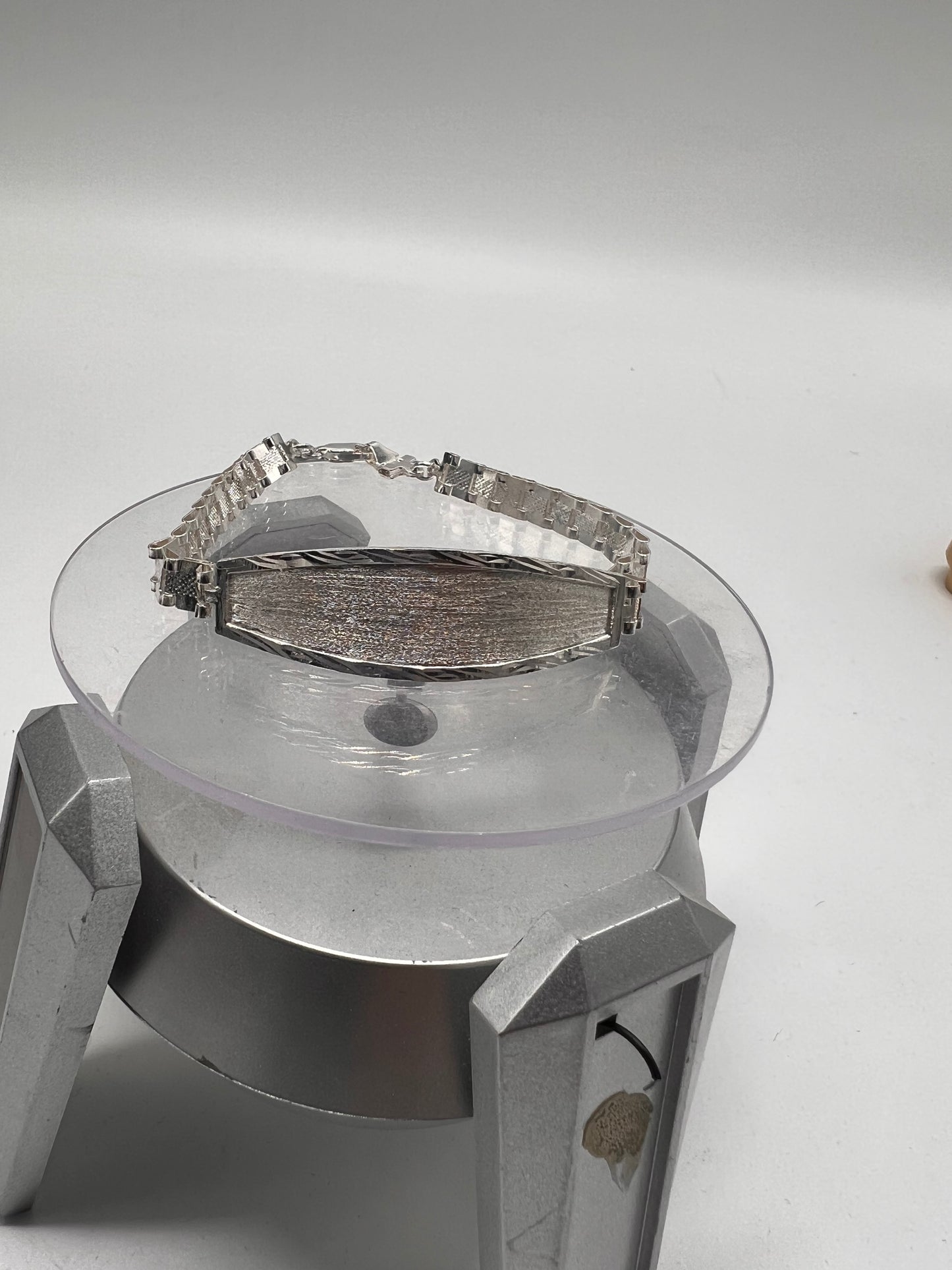 Real silver rolex style Id bracelet