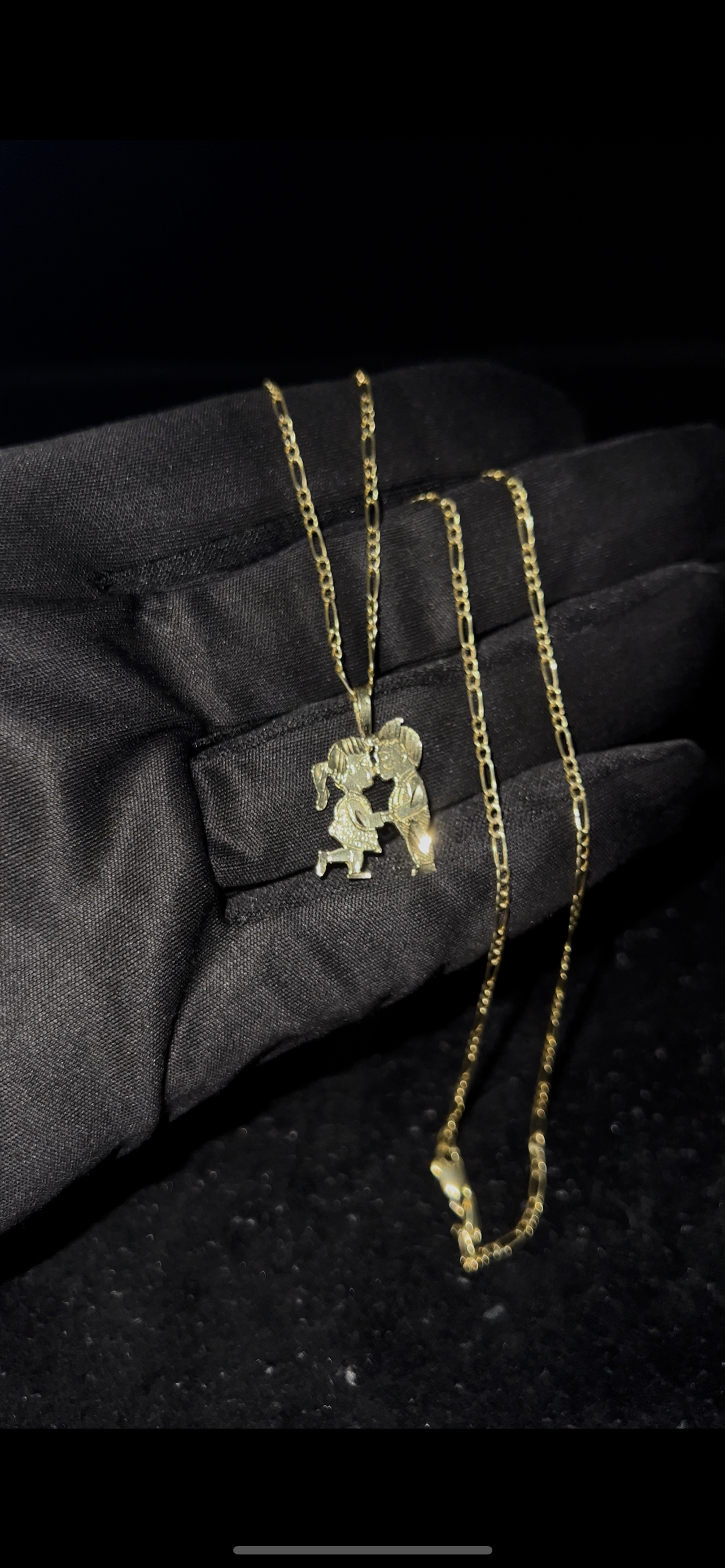 Couples chainset 14k real gold