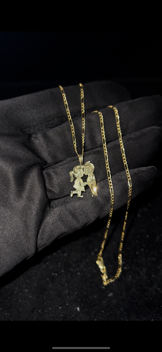 Couples chainset 14k real gold