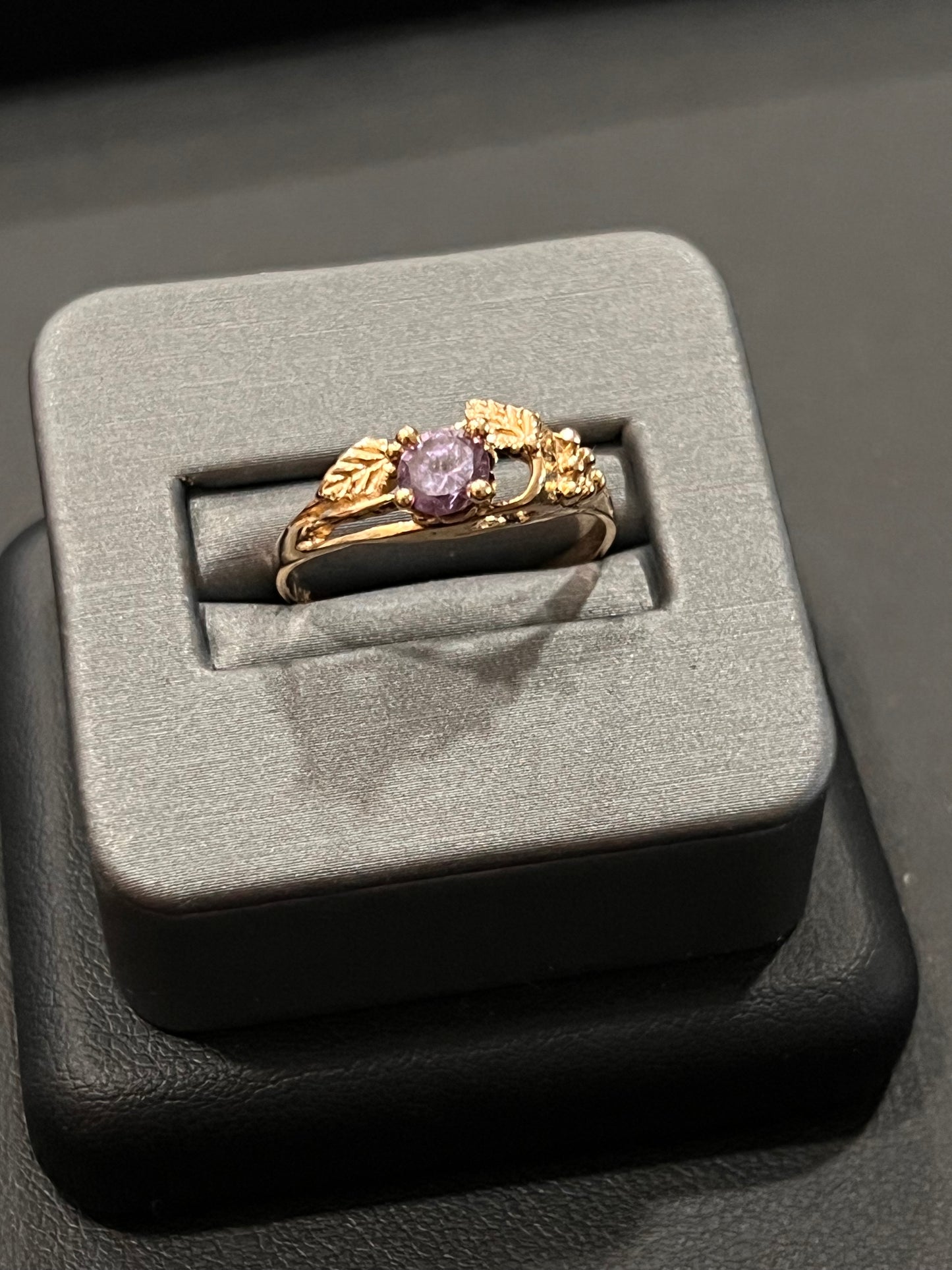 Lavender stone 14k ring