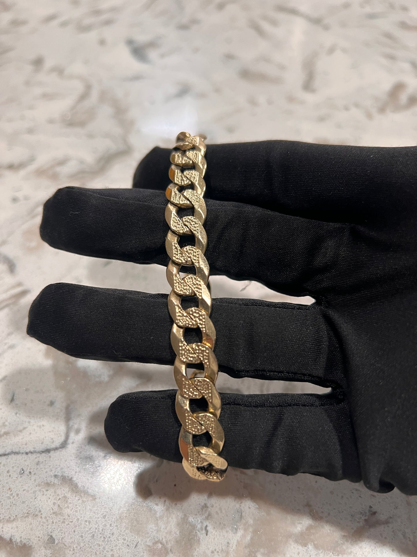 Solid 14k cuban bracelet