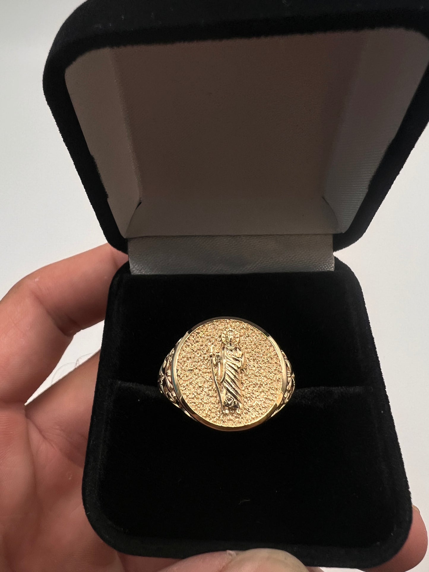 14k real gold San Judas Ring