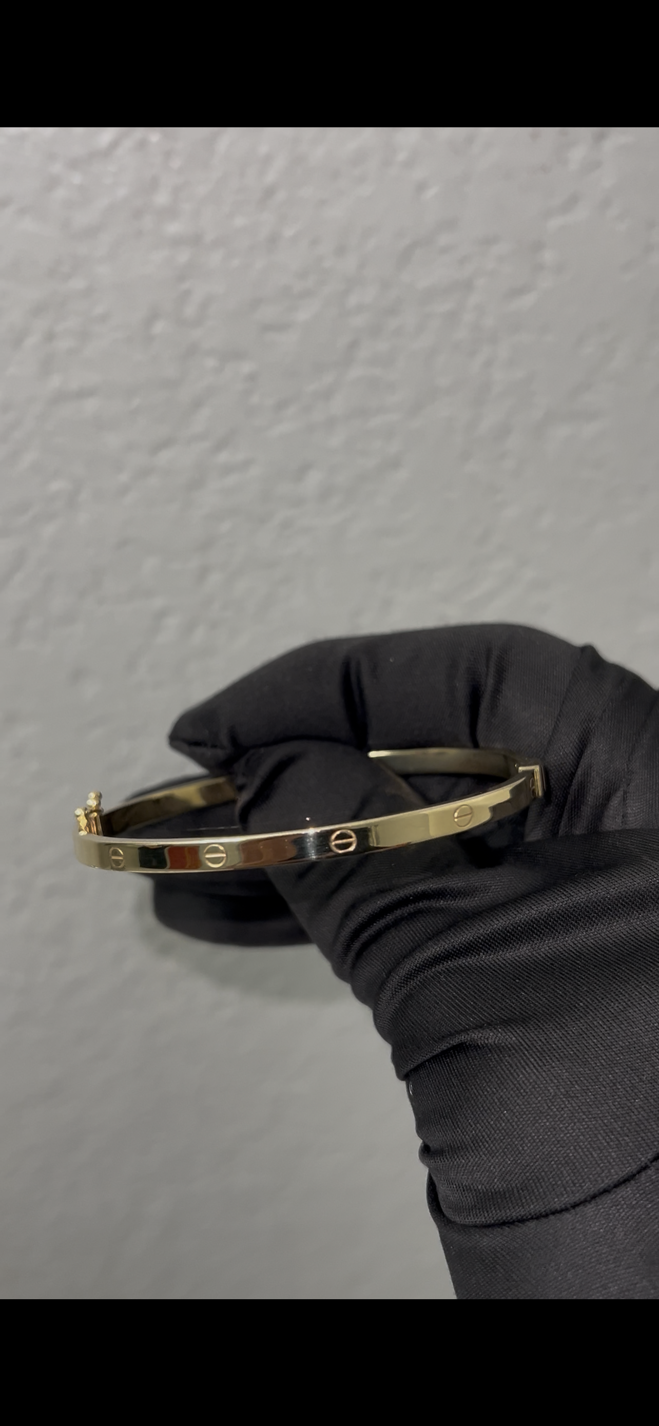 Love bangle 14k real gold