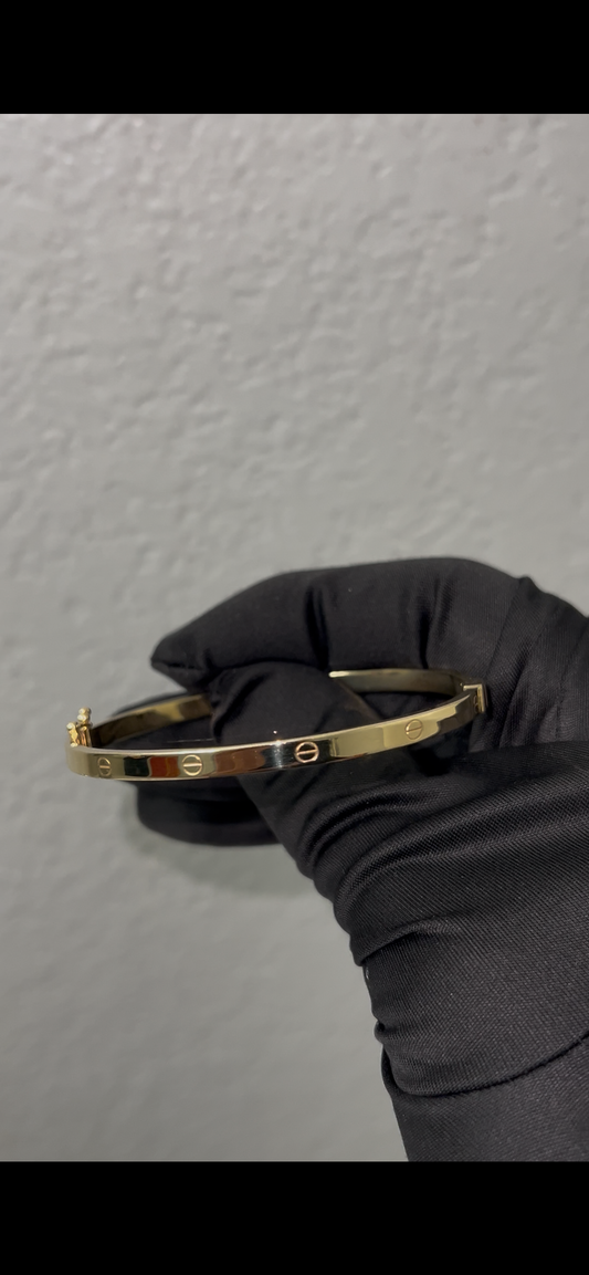 Love bangle 14k real gold