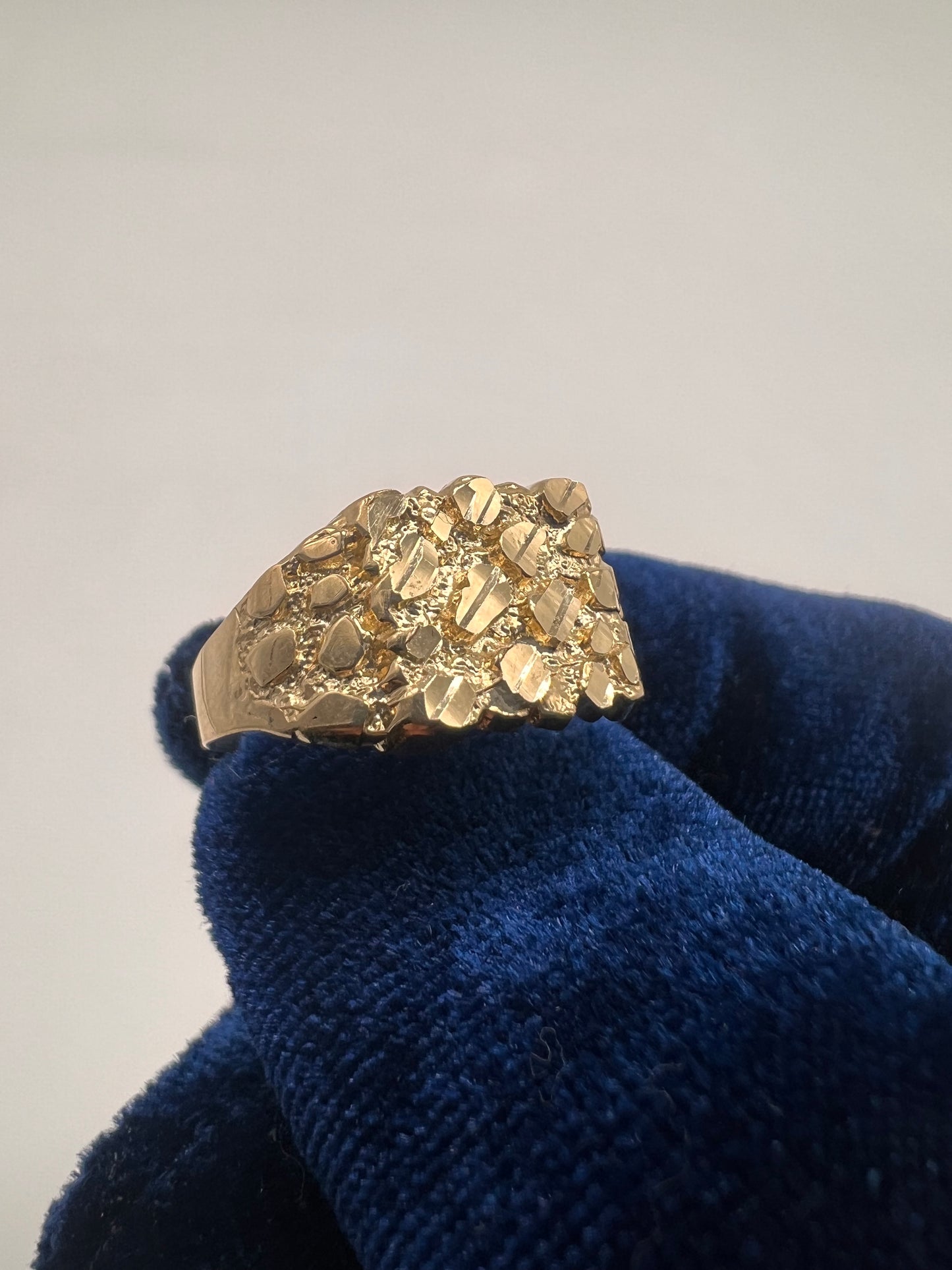 Nugget Ring 14k Real gold