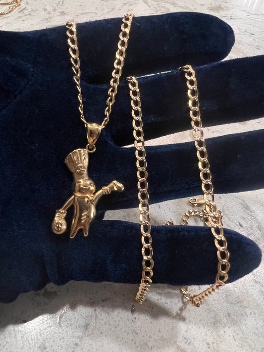10k real gold doughboy chainset